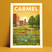 Vintage Carmel Indiana Briefkaart