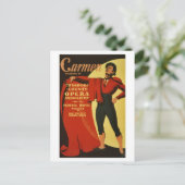 Vintage Carmen Opera en Ballet Briefkaart (Staand voorkant)