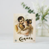 Vintage Carmen The Kiss Briefkaart (Staand voorkant)