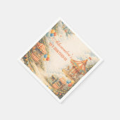 Vintage Carnival Circus Birthday Servet (Hoek)