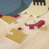 Vintage Caroling Mice Jigsaw Puzzle Legpuzzel (Zijkant)