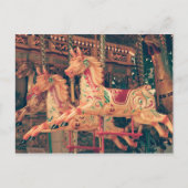 Vintage Carousel Briefkaart (Voorkant)