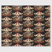 Vintage Carousel Cadeaupapier (Vlak)