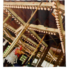 Vintage Carousel Douchegordijn