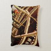 Vintage Carousel Rooster Accent Kussen (Achterkant (Verticaal))