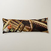 Vintage Carousel Rooster Lichaamskussen (Achterkant)