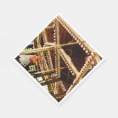 Vintage Carousel Rooster Servet (Hoek)