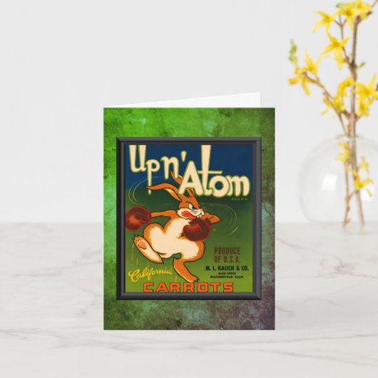 Vintage & Carrots Note Kaart (Gele Bloem)