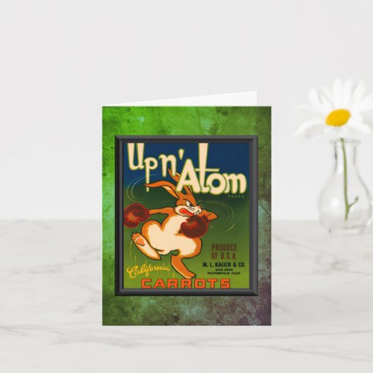 Vintage & Carrots Note Kaart (Kleine Plant)