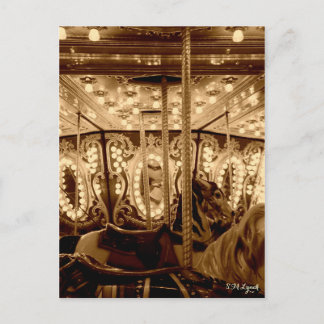 Vintage Carrousel Briefkaart