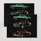 Vintage Cars - 80 en 90 grafische Retro (Voorkant / Achterkant)