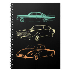 Vintage Cars - 80 en 90 grafische Retro Notitieboek