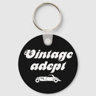 Vintage cars adept sleutelhanger
