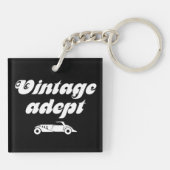 Vintage cars adept sleutelhanger (Achterkant)