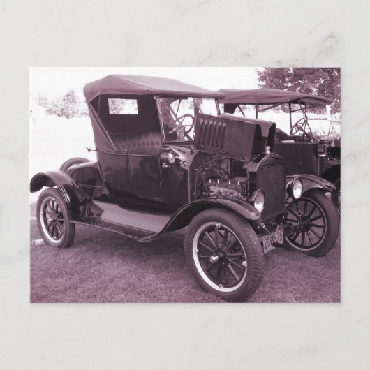 Vintage Cars Briefkaart (Voorkant)