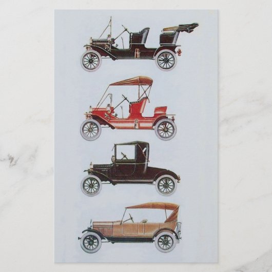 VINTAGE CARS CLASSIC AUTO REACTION - AUTOMOTIVE BRIEFPAPIER (Voorkant)