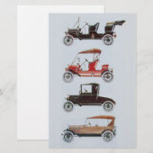 VINTAGE CARS CLASSIC AUTO REACTION - AUTOMOTIVE BRIEFPAPIER (Voorkant / Achterkant)