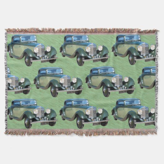 Vintage Cars Deken (Voorkant)