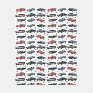Vintage Cars Fleece Deken