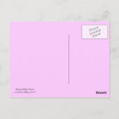 Vintage Cars Gathering, paars roze violet wit Briefkaart (Achterkant)