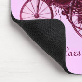 Vintage Cars Gathering, paars roze violet wit Muismat (Hoek)