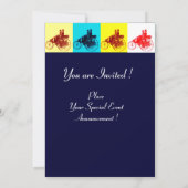 ViNTAGE CARS GATHERING POP ART Kaart (Achterkant)