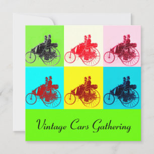 ViNTAGE CARS GATHERING POP ART Kaart