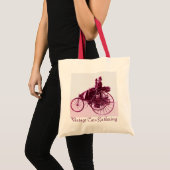 ViNTAGE CARS GATHERING red paars roze Tote Bag (Voorkant (product))