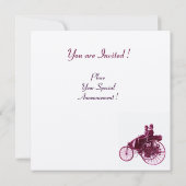 ViNTAGE CARS GATHERING, Zilver paars rood Kaart (Achterkant)