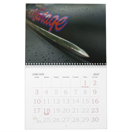 Vintage Cars Kalender (Jan 2027)