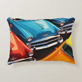 Vintage Cars Pattern Accent Kussen