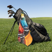 Vintage Cars Pattern Golfhanddoek (Groen)
