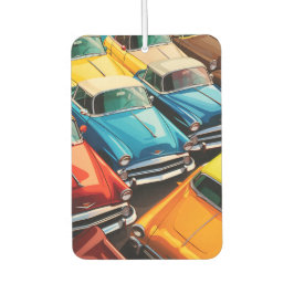 Vintage Cars Pattern Luchtverfrisser