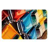 Vintage Cars Pattern Magneet (Horizontaal)