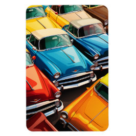 Vintage Cars Pattern Magneet