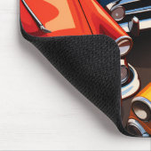 Vintage Cars Pattern Muismat (Hoek)