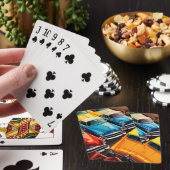 Vintage Cars Pattern Pokerkaarten (Insitu)