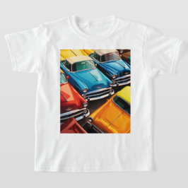 Vintage Cars Pattern T-shirt