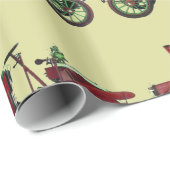 VINTAGE CARS rood geel zwart Cadeaupapier (Rol Hoek)