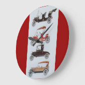 VINTAGE CARS, zwart wit rood Grote Klok (Hoek)