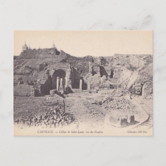 Vintage Carthage, Romeinse overblijfselen, Hill of Briefkaart (Voorkant)