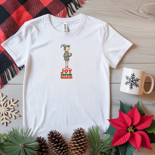 Vintage cartoon elf ironic wishes t-shirt