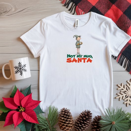 Vintage cartoon elf ironic wishes t-shirt