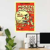 Vintage Cartoon Poster (Thuiskantoor)