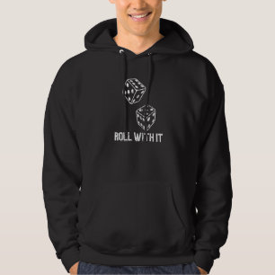 Vintage Casino Dice Roll van Gambler met IT Gam Hoodie
