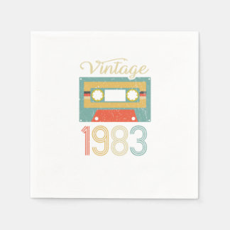 Vintage Cassette 1983 39th Birthday 39 Years Gift Servet