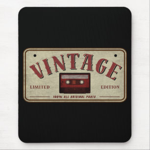 Vintage Cassetteband Beperkte Editie Muziek Liefhe Muismat