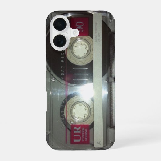 Vintage Cassetteband - Schoon iPhone 16 Hoesje (Achterkant)