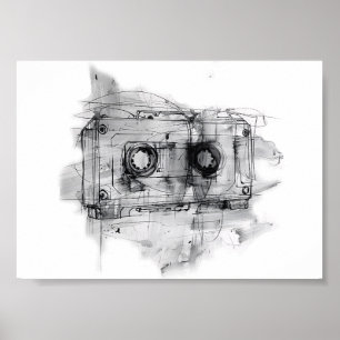 Vintage Cassettereb Poster