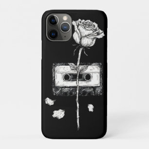 Vintage Cassetterebloeiende Roos Esthetiek Case-Mate iPhone Case